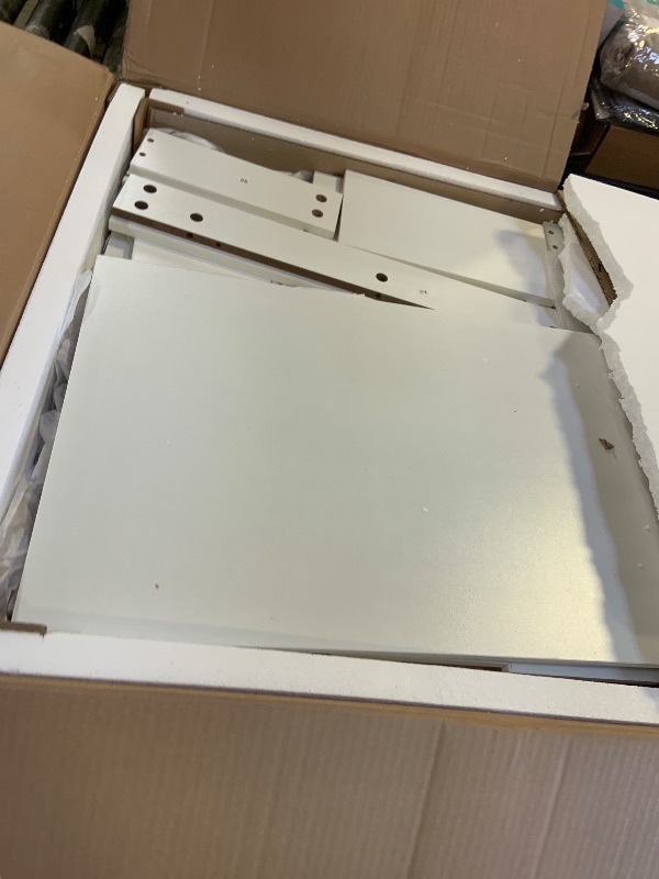 Photo 1 of DWVO Makeup Vanity with LED Mirror and Charging Ports, 10-Drawer Vanity Set with Glass Top, Hair Dryer Holder, 3 Adjustable Light Colors, and Hidden Storage Stool