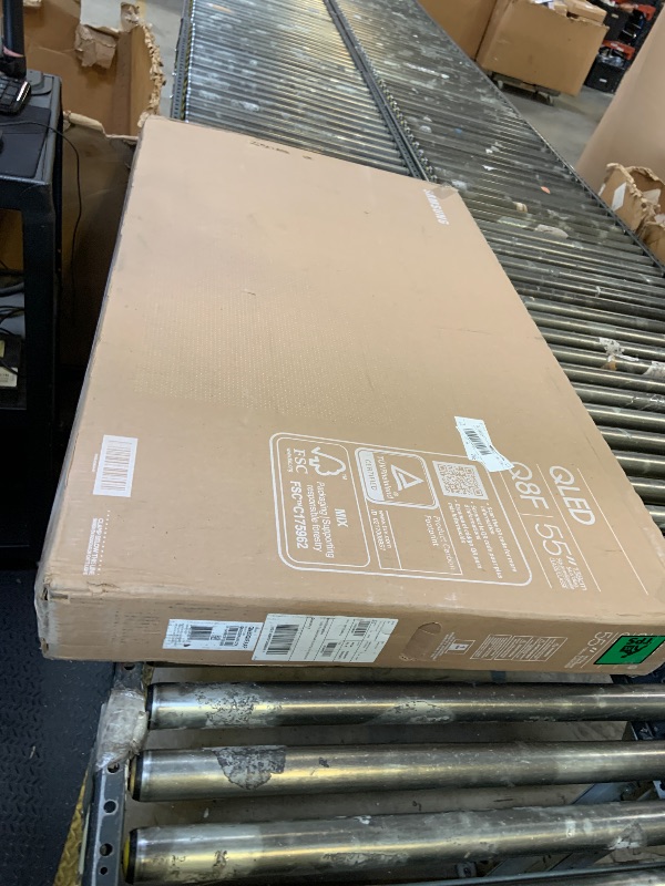 Photo 1 of **MAJOR DAMAGE** Samsung 55-Inch Class QLED Q8F 4K UHD Smart TV (2025 Model) Q4 AI Processor, 100% Color Volume with Quantum Dot, AirSlim Design, Endless Free Content, Samsung Vision AI, Alexa Built-in