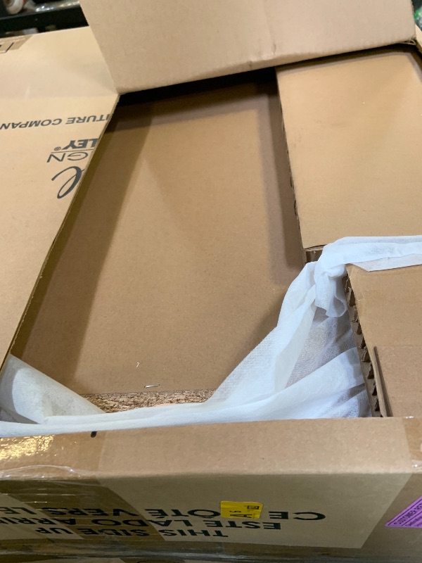 Photo 1 of Signature Design by Ashley Willowton Farmhouse 2 Drawer Nightstand with USB Charging Ports, 25.67" Tall, Whitewash