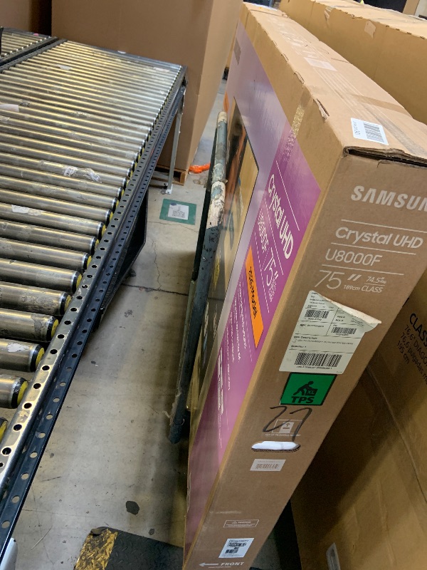 Photo 1 of *DAMAGED* Samsung 75-Inch Class Crystal UHD U8000F 4K Smart TV (2025 Model) Endless Free Content, Crystal Processor 4K, MetalStream Design, Knox Security, Alexa Built-in