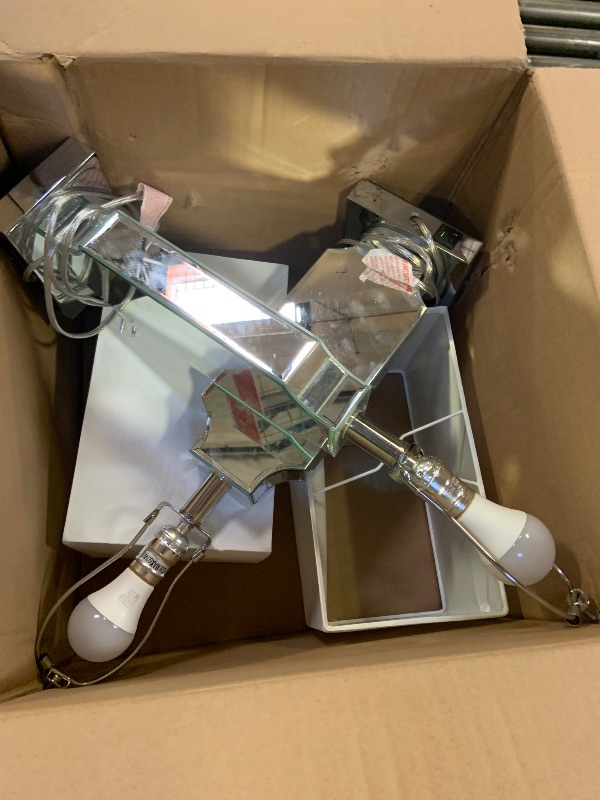 Photo 1 of Hamucd 3-Way Dimmable Touch Diamond Crushed Mirrored Bedside Table Lamps Set of 2 for Living Room with USB A+C Ports,Tall Silver Modern Bling Nightstands Lamps for Bedroom with 2 Bulbs (Silver)