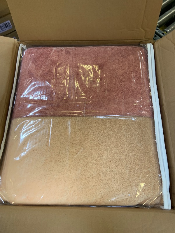 Photo 1 of GEMBED Modern Area Rug - Geometric Rug for Bedroom Living Room, Machine Washable Rug Soft Non Slip Non Shedding, Checkered Rugs for Teen Dorm Home Decor Aesthetic, Nursery, Playroom, Red Gold, 9'x12'