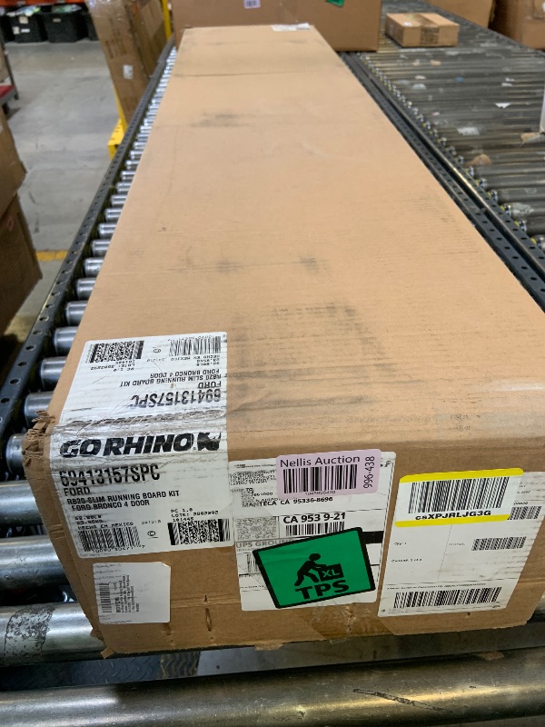 Photo 1 of Go Rhino RB20 Slim Running Boards & Brackets | Galvanized Steel, Textured Black | 69413157SPC | Fits 2021-2025 Ford Bronco 2-Door (Excludes Bronco Sport)