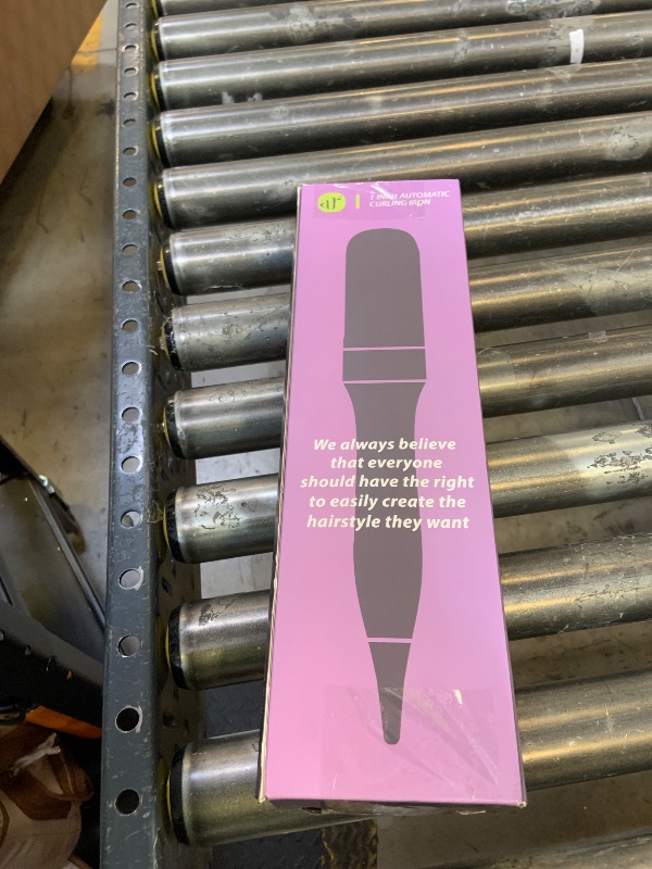 Photo 1 of Zavarea Automatic Rotating Curling Iron for Long Hair - 1 Inch Curling Wand for Beach Waves & Loose Curls, Easy Hair Curler for Beginners, Anti-Scald & Frizz-Free, Dual Voltage for Travel