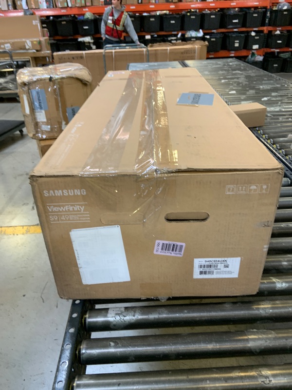 Photo 1 of Samsung 49” Business Curved Ultrawide Dual QHD Computer Monitor, USB-C, DisplayPort, HDMI, 120Hz, VESA DisplayHDR 400, Built-in Speakers, Height Adjustable Stand, Eye Care, LS49C954UANXZA, 2024