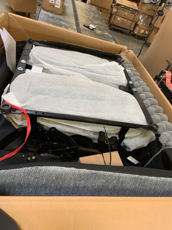 Photo 1 of Oversized Power Recliner Chairs Zero Gravity for Big and Tall Man Plush Fabric Electric Extra Large Recliners Soft Reclining Theater Seating for Living Room with USB Port 26" Seat Width Gray