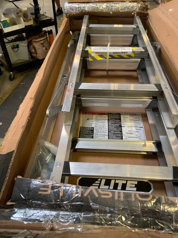 Photo 1 of LITE 10-Foot Aluminium Attic Ladder 54" W x 22.5" H (Rough Opening)