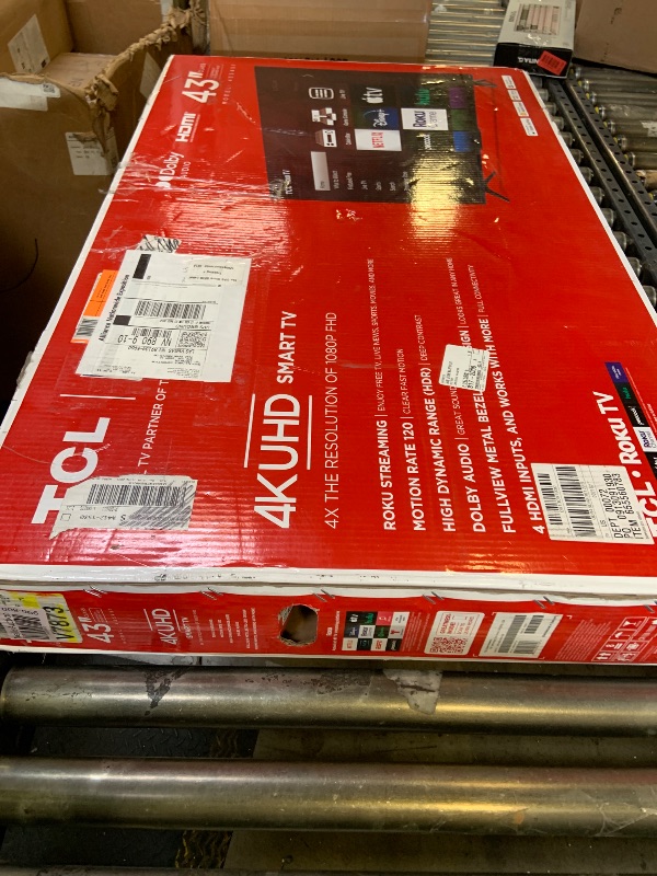 Photo 1 of TCL 43" Class 4-Series 4K UHD HDR LED Smart Roku TV - 43S451