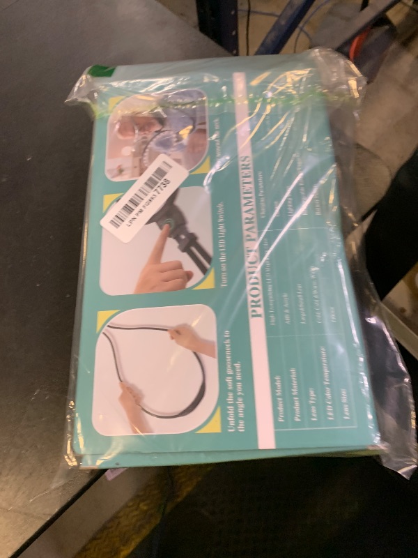 Photo 1 of 10X 30X Large Magnifying Glass with Light, Hands Free Magnifying Glass for Reading,3 Color LED Lights Flexible Gooseneck Magnifier for Close Work Reading Seniors Sewing,5.1in