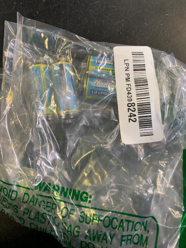 Photo 1 of (4-Pack) HyperPS 3.2V LiFePo4 14430 (14 x 43mm) 400mAh Rechargeable Battery for Solar Panel Light, Tooth Brush, Shaver, Flashlight