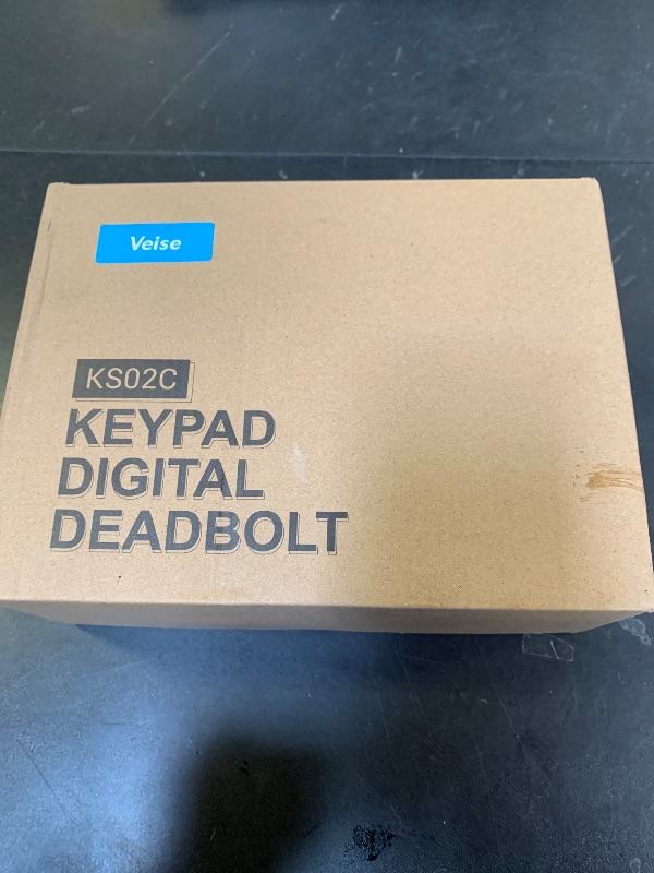 Photo 1 of **INCOMPLETE** Veise Fingerprint Door Lock with 2 Knobs - Keyless Entry Door Lock with Handle, Electronic Keypad Deadbolt, Smart Front Handle Set, Auto-Locking, Waterproof, Easy Installation, Matte Black