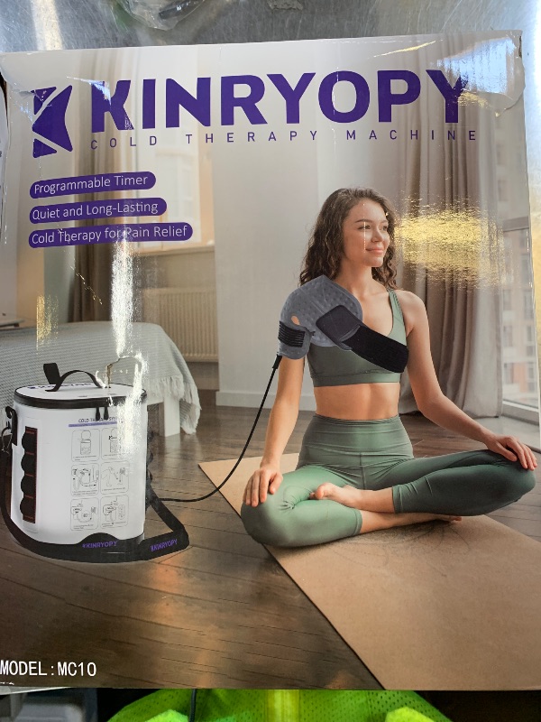 Photo 1 of Cold Therapy Machine for Shoulder with Programmable Timer, Portable Ice Machine for Shoulder After Surgery, Lightweight Replacement Recovery System, Cryotherapy Pain Relief w/Compression Pad
