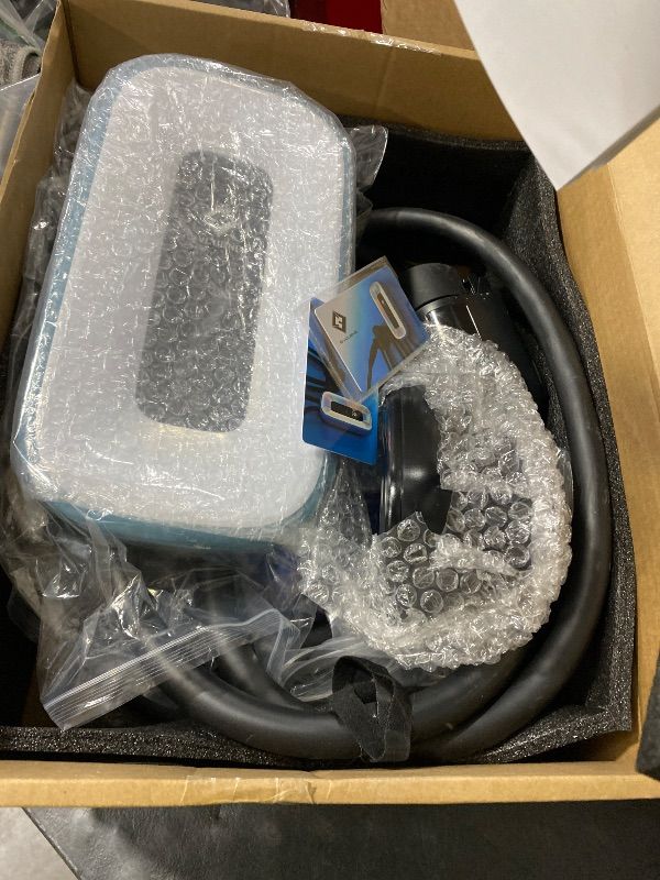 Photo 1 of EVCUBNB EV Charger Level 2?50 Amp Charge Station, 240V,Indoor/Outdoor EVSE, 25Ft Cable Level 2 ev Charger, 2.4GWiFi/APP/RFID Card (NEMA14-50 Plug or Hardwired)