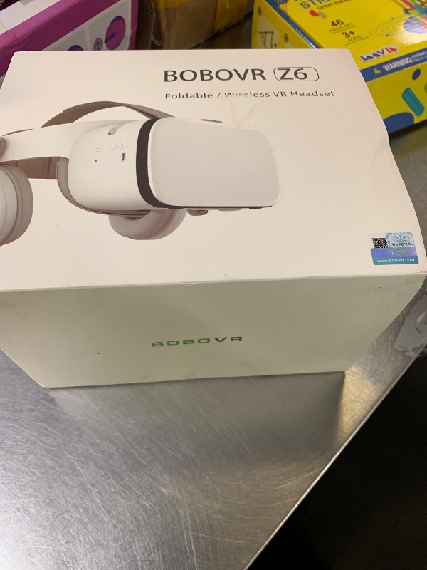 Photo 1 of VR Headset for Phone, Virtual Reality Glasses with Bluetooth Headphones for Adults and Kids Play 3D VR Games Movies (White VR Only)