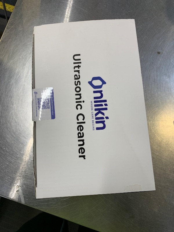 Photo 1 of onlikin 35W Ultrasonic Jewelry Cleaner, 45KHz Retainer Cleaner for Jewelry, 5 Timer & 3 Power Modes, Eyeglasses, Rings, Watch Strap, Dentures - 20oz, 304 Stainless Steel Tank, Quiet <38dB (White)