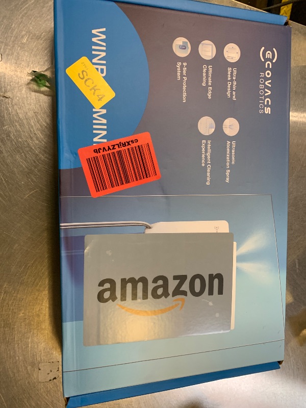 Photo 1 of ECOVACS WINBOT Mini Window Cleaning Robot - Compact Design, Dual Nozzles with Ultrasonic Spray, 9-Stage Protection System, Intelligent Path Planning, 3 Cleaning Modes, Anti-Slipping System