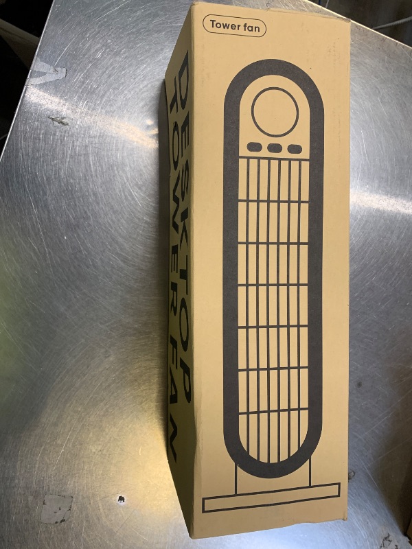 Photo 1 of Misby Desk Fans Small Quiet, 13 Inch Office Fan for Saving Space, 4000mAh Battery Operated, 3 Speed Adjustment, 90° Oscillation Bladeless Table Fan, Ideal for Office, Bedroom (Ivory White)