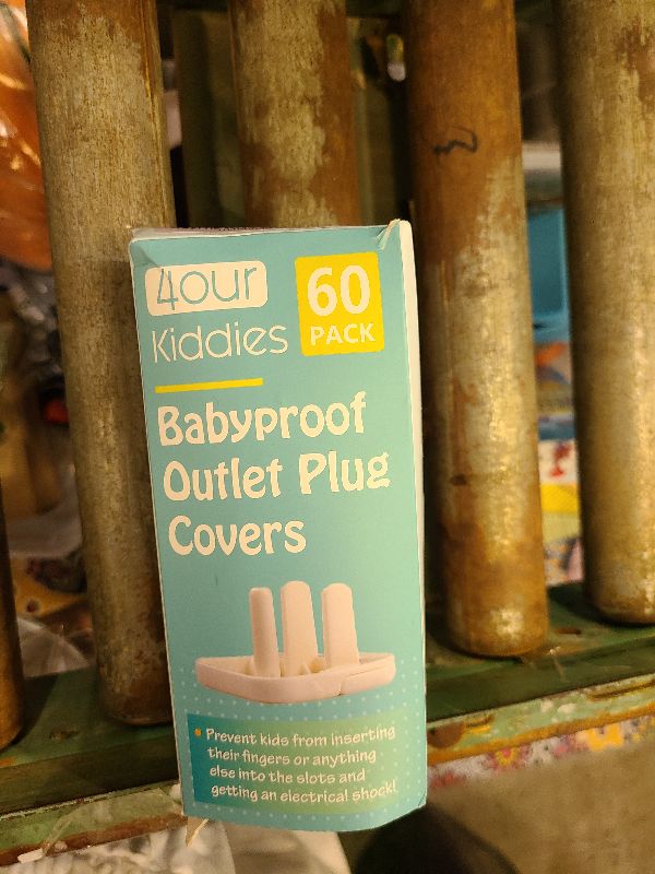 Photo 1 of 4our Kiddies Baby-Proof Outlet Covers (60 Pack) - Child Safety Electric Plug Protectors to Prevent Power Shock