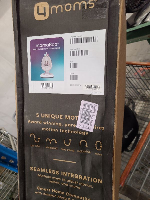 Photo 1 of 4moms MamaRoo Multi-Motion Baby Swing, Bluetooth Enabled with 5 Unique Motions, Grey