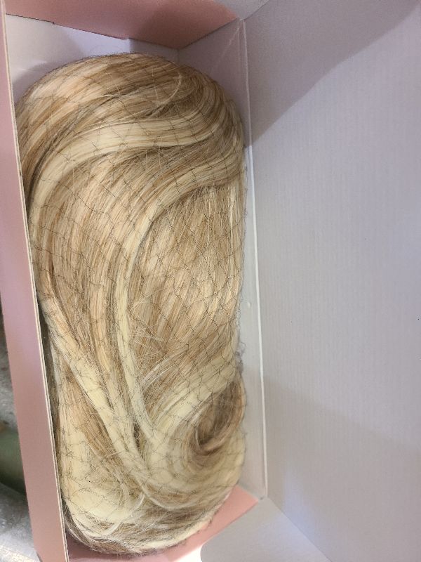 Photo 1 of NTYNTY Ponytail Extension, 14" Claw Clip in Ponytail Hair Extensions Natural Soft Synthetic Layered Wavy Pony Tail Hair Pieces for Women - Bright Golden with Light Ends