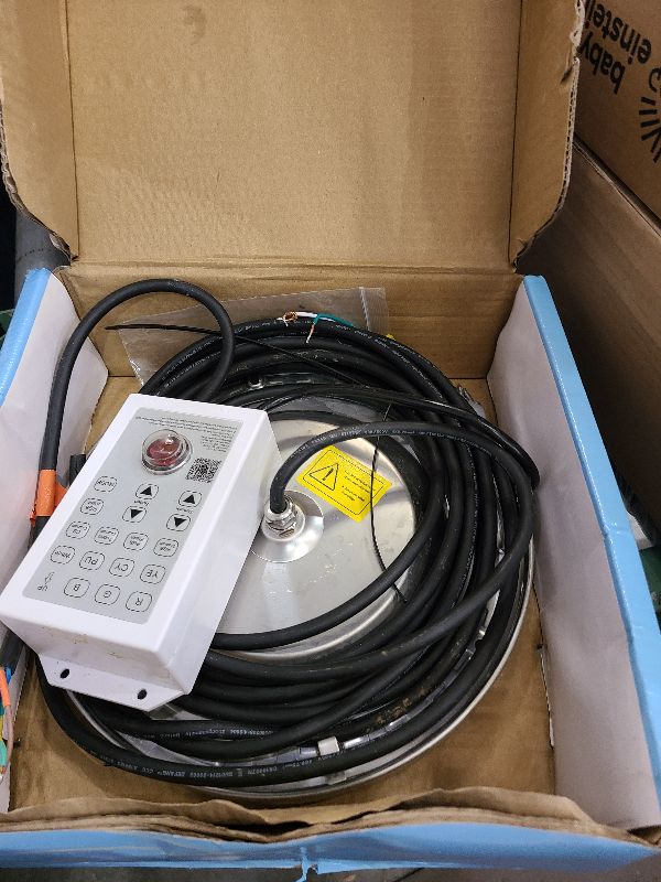 Photo 1 of 10 Inch Pool Lights for Inground Pool, 60W Color Changing LED Pool Light with APP/Remote/Control, 12V Low Voltage IP68 Waterproof for Wet Niche, Underwater Swimming Pool Lights 50 FT Cord