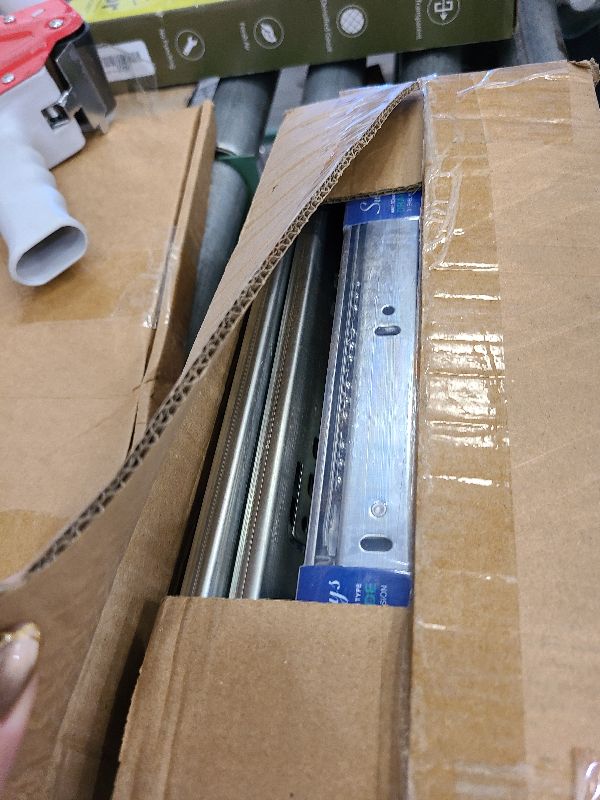 Photo 1 of 12 inch Drawer Slides Soft Close 6 Pairs (12pcs) Full Extension Ball Bearing Drawer Rails Side Mount Metal Dresser Runners for File Cabinet Trash Can Kitchen Wardrobe Glides 12" Silver 100 LB Capacity