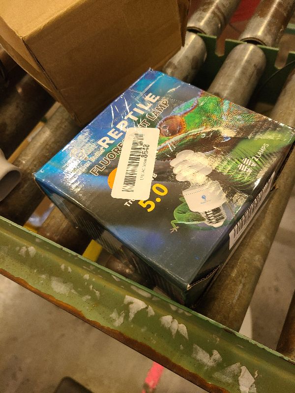 Photo 1 of 2 Pack 13-Watt Reptile Bulb Tropical UVA UVB Light - 5.0 UVB Reptile Light Compact Florescent Terrarium Bulb Suitable for Tropical & Sub-Tropical Reptiles Chameleons Reptile CFL UVB Bulb (13Watt 5.0)