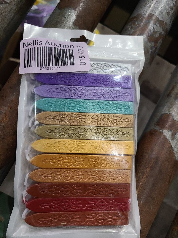 Photo 1 of 12 Pieces Sealing Wax Sticks with Wicks for Letter Seal Wax Stamp,Wedding Invitations, Packaging Decoration,Christmas Gift Ideas (Color)