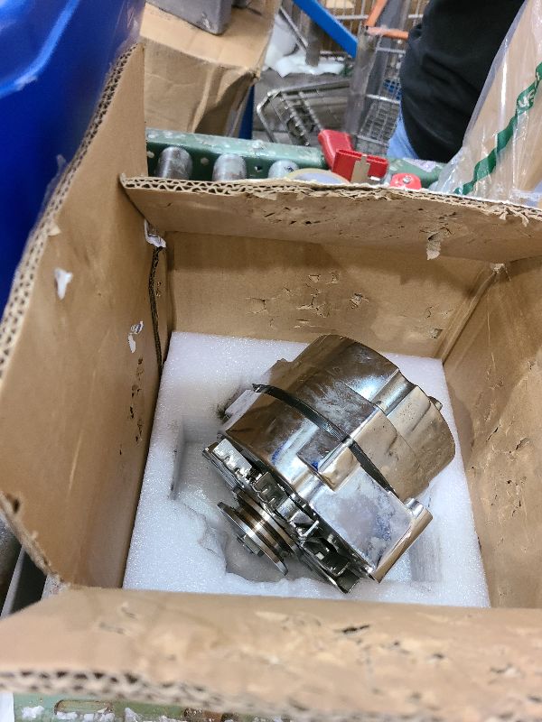 Photo 1 of 3 Wire Alternator Replacement for Chrome Self Exciting Street Rod GM 350 BBC SBC 100Amp