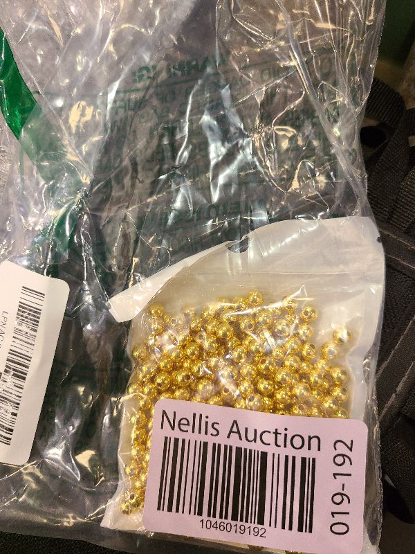 Photo 1 of 300pcs 18K Gold Filled Beads for Bracelets 6mm Round Smooth Spacer Mini Seamless Brass Beads for DIY Crafts Jewelry Making