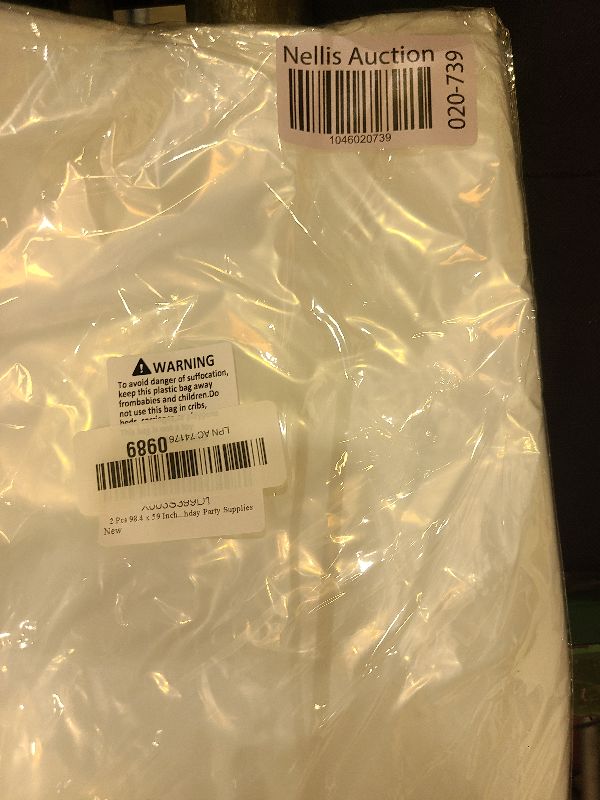Photo 1 of 2 Pcs 98.4 x 59 Inches Large Balloon Bags for Transport, Big Plastic Balloon Storage Bag,Clear Balloon Drop Bag, Giant Carrying Storage Bags for Wedding Birthday Party Supplies
