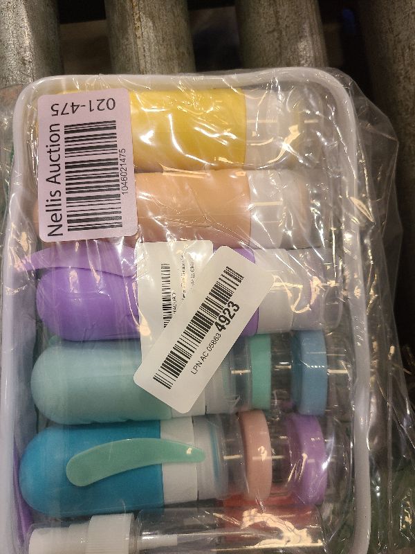 Photo 1 of 19pack Travel Bottles for Toiletries, TSA Approved Silicone Travel Size Containers for toiletries, Refillable & Leakproof Travel shampoo and conditioner bottles