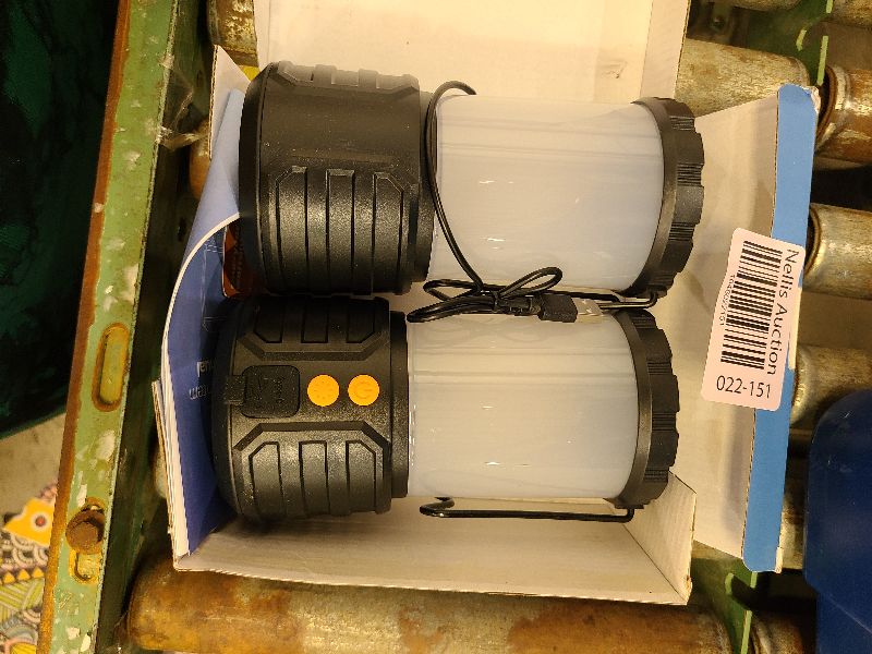 Photo 1 of 2 Pack Camping Lantern,Led Camping Lanterns,5000mAh Rechargeable Battery Emergency Lights for Power Outages,3 Colors,IPX4 Waterproof Portable Flashlight Camping Tent Light for Home or Hurricane Hiking