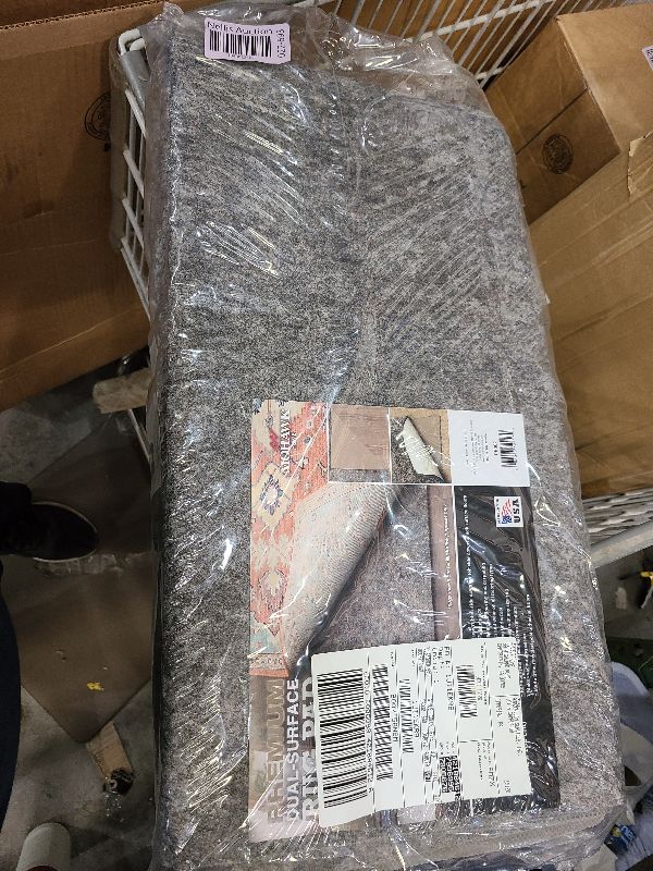 Photo 1 of 4'x6' Premium Dual Surface Rug Pad Beige - Mohawk Home: Skid-Resistant Nylon, Rectangle, Carpet Pad