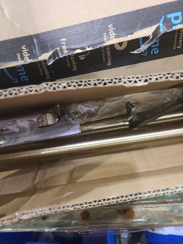 Photo 1 of 2 Pack Antique Bronze Curtain Rods, 28 to 48 Inches, Heavy Duty with Brackets & End Cap