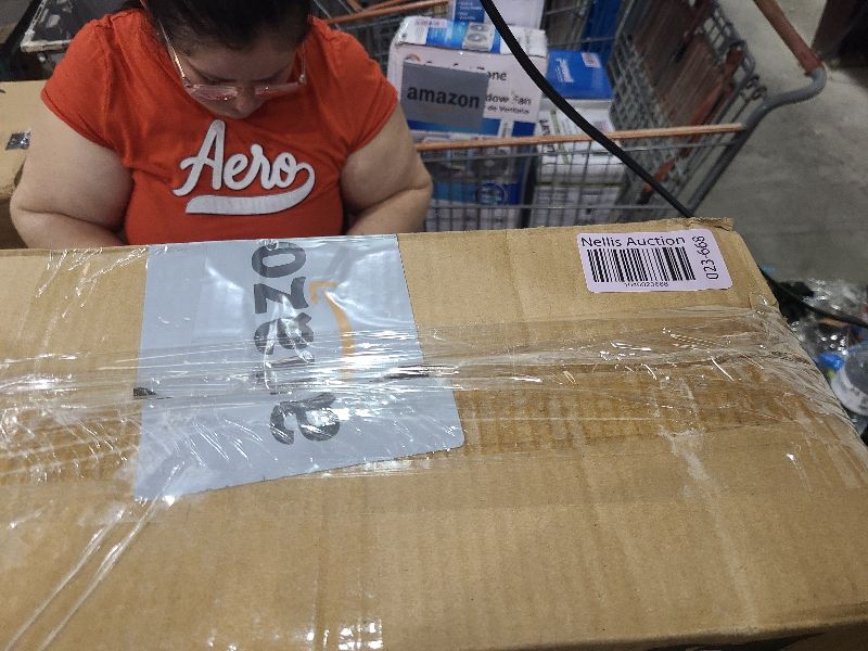 Photo 1 of Vornado Model 80 High Velocity Electric Box Fan with Removable Grille, 5 Speed Settings, Powerful Airflow, Whole Room Air Circulation, Targeted Cooling, Cord Storage, Durable Floor Fan, Ice White