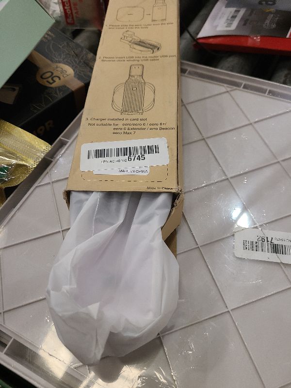 Photo 2 of LIGHTMEUP Outlet Wall Mount Only Compatible with eero Pro 6e & Pro 6 Mesh Wi-Fi Router with 27W/45W Adapter - Device Compatibility Check Required (Model No.S010001 & K010001) - No Messy Wires(1 Pack)