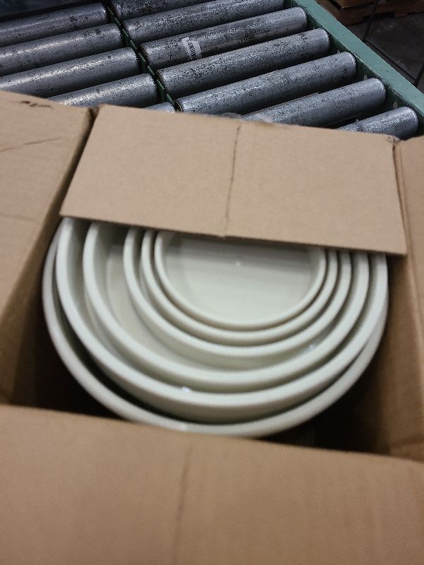 Photo 1 of 5pcs Round Flower Pots - 7.7/6.7/5.3/4.5/3.9 inch Bonsai & Vegetable Planter Set