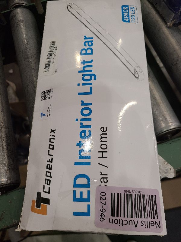 Photo 1 of 12v LED Interior Light Bar?CT CAPETRONIX 120LEDs 1500LM 8W DC 12 Volt led Strip Lights with ON/Off Switch?for Enclosed Cargo Trailer, Car RV Van Truck Lorry Camper Boat Caravan Motorhome (4Pack)