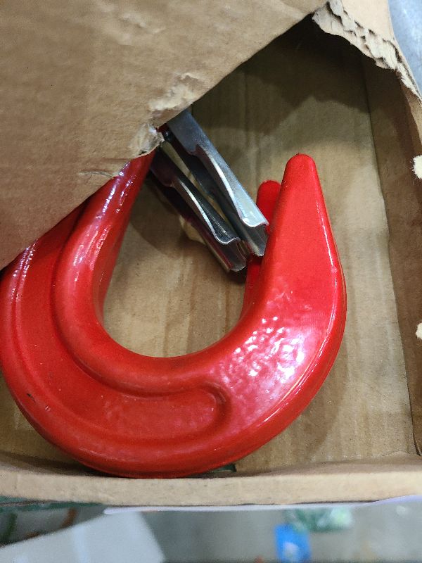 Photo 1 of 2 Pack G80 Clevis Slip Hook,5/16" Heavy Duty Chain Hooks,Forged Tow Trailer Safety Hook with 4400Lbs Work Load Limit Capacity for Hauler Hitches Wrecker Truck,Clevis Grab Winch Hooks for Lifting