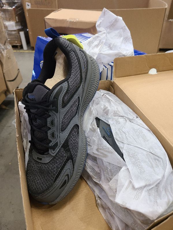 Photo 1 of Skechers mens Go Run Consistent - Performance Running & Walking Shoe Sneaker, Charcoal/Blue, 8.5 US