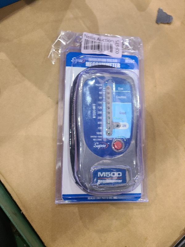 Photo 1 of Supco M500 Insulation Tester/Electronic Megohmmeter with Soft Carrying Case, 0 to 1000 megohms Black