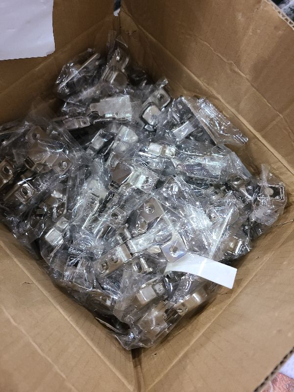 Photo 1 of 60 Pack Soft Close Cabinet Door Hinges for 1/2" Partial Overlay Cupboard, 100 Degree Opening Angel, Stainless Concealed Kitchen Cabinet Hinges with Mounting Screws and Manual