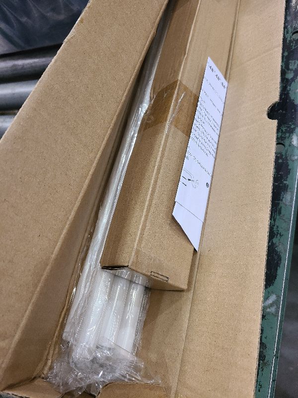 Photo 1 of 2 Pack White Curtain Rods 18 to 60 Inches(0.6-2 Feet),5/8 inch Splicing Drapery Rods,Small Curtain Rods Set,Size: 18''-60'',White