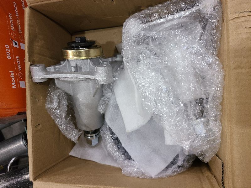Photo 1 of 187292 Spindle Assembly 187292 187281 192870 532187292 532187281 532192870 Spindle Assembly with 195945 Pulley for Husqvarna 42" 46" 48" 54" Mower Deck Ariens 21546238 21546299 Husqvarna 532187281 2pc