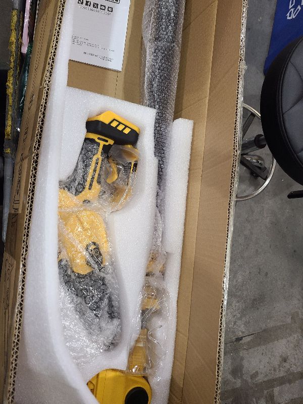 Photo 1 of 2-IN-1 Cordless 6" Pole Saw & Chainsaw for 20V Battery, With 3.0 Ah Battery *1, Brushless Motor, 7.1 lb Ultra-Lightweight, Auto Oiling, 16.6 FT Max Reach Extension Pole-For Tree Trimming