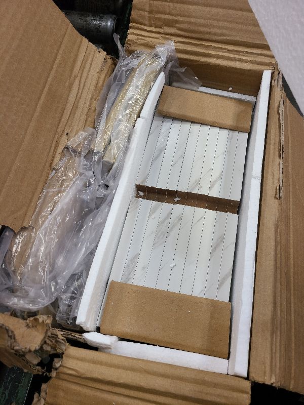 Photo 1 of aboxoo Ladder Shelf 2PCS White Marble Bookshelf 5-Tier Wall-Mounted Wood Rack Open Industrial Modern Plant Flower Stand Utility Organizer Bookcase Metal Frame Furniture Office Kitchen Bedroom
