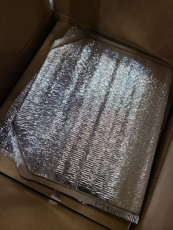 Photo 1 of 2 Pack Insulated Shipping Boxes with Aluminum Foil Liner,Thermal Insulation Cold Pack Shipping Boxes for Frozen, Reusable Styrofoam Cooler Box, Small Mailing Box, 6’’X5’’X9’’
