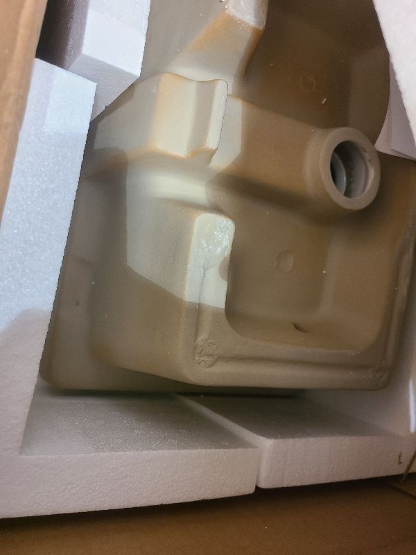 Photo 1 of 17 Inch Undermount Bathroom Sink - GhomeG 17"x12" White Rectangle Porcelain Ceramic Vanity Sink with Overflow, Under Counter Lavatory Basin