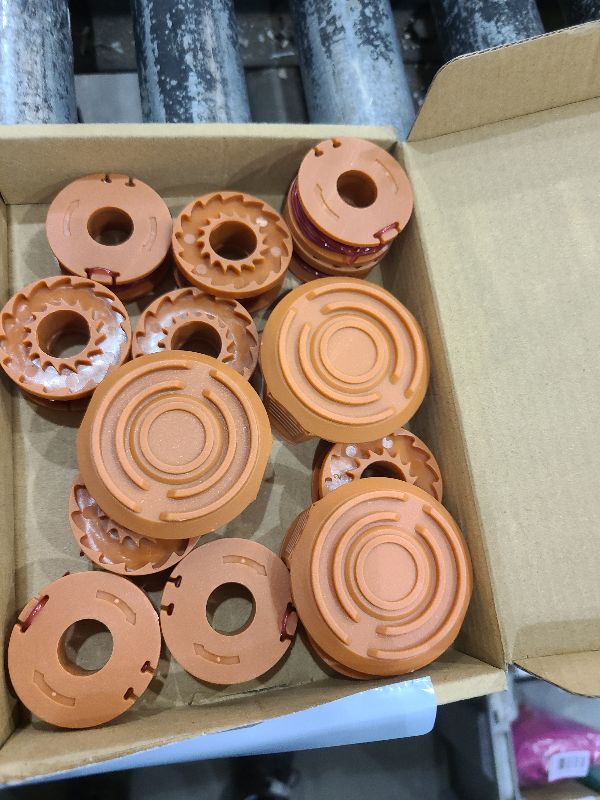 Photo 1 of 15 Pack Trimmer Spool Line for Worx,(WA0010)Replacement Trimmer Spool Line for Worx,Trimmer Line Refills 0.065 inch for Worx,Suitable for Worx String Trimmers(12 Pack Grass Trimmer Line,3 Trimmer Cap)